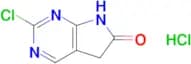 2-Chloro-5H-pyrrolo[2,3-d]pyrimidin-6(7H)-one hydrochloride