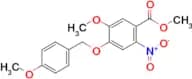 Methyl 5-methoxy-4-((4-methoxybenzyl)oxy)-2-nitrobenzoate