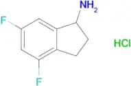 4,6-Difluoro-2,3-dihydro-1H-inden-1-amine hydrochloride