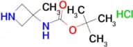 tert-Butyl (3-methylazetidin-3-yl)carbamate hydrochloride