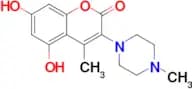 5,7-Dihydroxy-4-methyl-3-(4-methylpiperazin-1-yl)-2H-chromen-2-one
