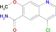4-Chloro-7-methoxyquinoline-6-carboxamide