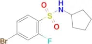 4-bromo-N-cyclopentyl-2-fluorobenzenesulfonamide
