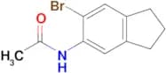 N-(6-BROMO-2,3-DIHYDRO-1H-INDEN-5-YL)ACETAMIDE
