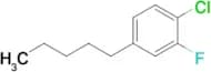 1-CHLORO-2-FLUORO-4-PENTYLBENZENE