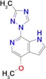 1H-PYRROLO[2,3-C]PYRIDINE, 4-METHOXY-7-(3-METHYL-1H-1,2,4-TRIAZOL-1-YL)-