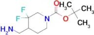 TERT-BUTYL 4-(AMINOMETHYL)-3,3-DIFLUOROPIPERIDINE-1-CARBOXYLATE