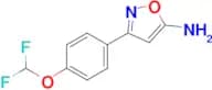 3-[4-(DIFLUOROMETHOXY)PHENYL]-1,2-OXAZOL-5-AMINE