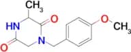 1-[(4-METHOXYPHENYL)METHYL]-3-METHYLPIPERAZINE-2,5-DIONE