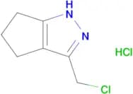3-(CHLOROMETHYL)-1H,4H,5H,6H-CYCLOPENTA[C]PYRAZOLE HCL