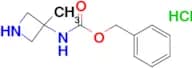 BENZYL (3-METHYLAZETIDIN-3-YL)CARBAMATE HCL
