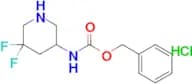 Benzyl (5,5-difluoropiperidin-3-yl)carbamate hydrochloride