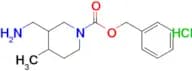 BENZYL 3-(AMINOMETHYL)-4-METHYLPIPERIDINE-1-CARBOXYLATE HCL