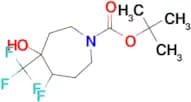 TERT-BUTYL 5-FLUORO-4-HYDROXY-4-(TRIFLUOROMETHYL)AZEPANE-1-CARBOXYLATE