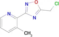 5-(CHLOROMETHYL)-3-(3-METHYLPYRIDIN-2-YL)-1,2,4-OXADIAZOLE