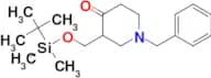 3-[[[(1,1-DIMETHYLETHYL)DIMETHYLSILYL]OXY]METHYL]-1-(PHENYLMETHYL)-4-PIPERIDINONE