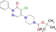 TERT-BUTYL 4-(5-CHLORO-6-OXO-1-PHENYL-1,6-DIHYDROPYRIDAZIN-4-YL)PIPERAZINE-1-CARBOXYLATE
