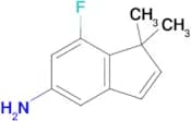 7-FLUORO-1,1-DIMETHYL-1H-INDEN-5-YL-AMINE