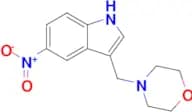 4-((5-NITRO-1H-INDOL-3-YL)METHYL)MORPHOLINE