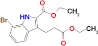 ETHYL 7-BROMO-3-(3-ETHOXY-3-OXOPROPYL)-1H-INDOLE-2-CARBOXYLATE