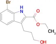 ETHYL 7-BROMO-3-(3-HYDROXYPROPYL)-1H-INDOLE-2-CARBOXYLATE