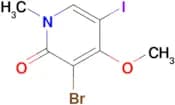 3-BROMO-5-IODO-4-METHOXY-1-METHYLPYRIDIN-2(1H)-ONE