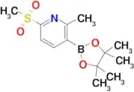 (2-METHYL-6-(METHYLSULFONYL)PYRIDIN-3-YL)BORONIC ACID PINACOL ESTER