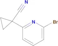 1-(6-BROMOPYRIDIN-2-YL)CYCLOPROPANECARBONITRILE