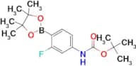 (4-((TERT-BUTOXYCARBONYL)AMINO)-2-FLUOROPHENYL)BORONIC ACID PINACOL ESTER