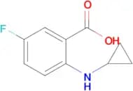 2-(CYCLOPROPYLAMINO)-5-FLUOROBENZOIC ACID