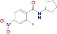 N-CYCLOPENTYL-2-FLUORO-4-NITROBENZAMIDE