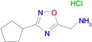 C-(3-Cyclopentyl-[1,2,4]oxadiazol-5-yl)-methylamine; hydrochloride