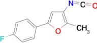 5-(4-Fluoro-phenyl)-3-isocyanato-2-methyl-furan
