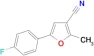 5-(4-Fluoro-phenyl)-2-methyl-furan-3-carbonitrile