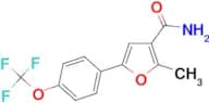 2-Methyl-5-(4-trifluoromethoxy-phenyl)-furan-3-carboxylic acid amide