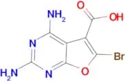 2,4-Diamino-6-bromo-furo[2,3-d]pyrimidine-5-carboxylic acid