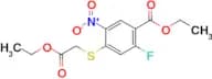 4-Ethoxycarbonylmethylsulfanyl-2-fluoro-5-nitro-benzoic acid ethyl ester