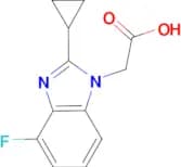 2-[2-Cyclopropyl-4-fluoro-1H-benzo[d]imidazol-1-yl]acetic acid