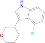 4-Fluoro-3-(tetrahydro-2H-pyran-3-yl)-1H-indole