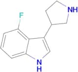 4-Fluoro-3-(pyrrolidin-3-yl)-1H-indole
