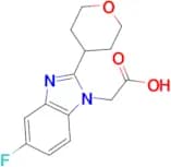 2-[5-Fluoro-2-(tetrahydro-2H-pyran-4-yl)-1H-benzo[d]imidazol-1-yl]acetic acid
