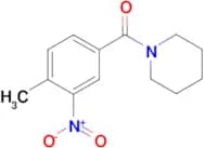 (4-methyl-3-nitrophenyl)(piperidin-1-yl)methanone