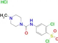 2-Chloro-4-(4-methylpiperazine-1-carboxamido)benzenesulfonyl chloride hydrochloride