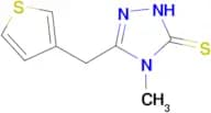 4-Methyl-5-thiophen-3-ylmethyl-4H-[1,2,4]triazole-3-thiol