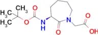 Boc-(3S)-3-amino-1-carboxymethylcaprolactame