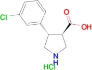 (±)-trans-4-(3-Chlorophenyl)pyrrolidine-3-carboxylic acid hydrochloride