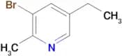 3-Bromo-5-ethyl-2-methylpyridine