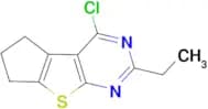 4-chloro-2-ethyl-6,7-dihydro-5H-cyclopenta[4,5]thieno[2,3-d]pyrimidine