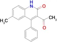 3-acetyl-6-methyl-4-phenylquinolin-2(1H)-one