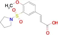 (2E)-3-[4-Methoxy-3-(pyrrolidin-1-ylsulfonyl)phenyl]acrylic acid